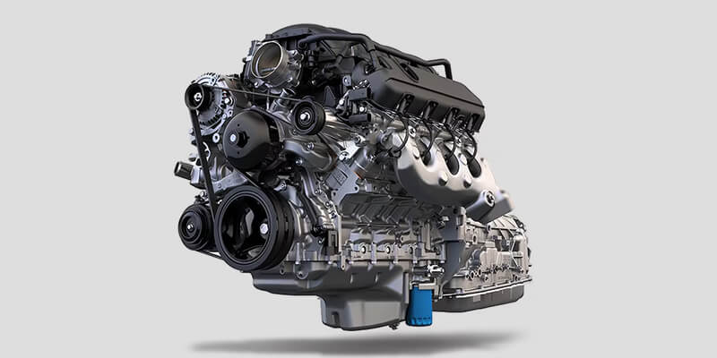 GMC Sierra 1500 5.3L V8 engine under the hood